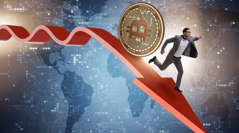 Corrección del criptomercado, Bitcoin cae